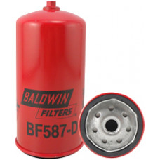 BALDWIN FILTERS BF587-D, BF587D FUEL FILTER, SPIN-ON / DRAIN